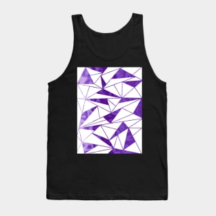 PURPLE Geometric Abstract Tank Top